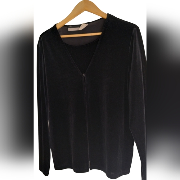 Notation Velvet Cardigan - Picture 4 of 11